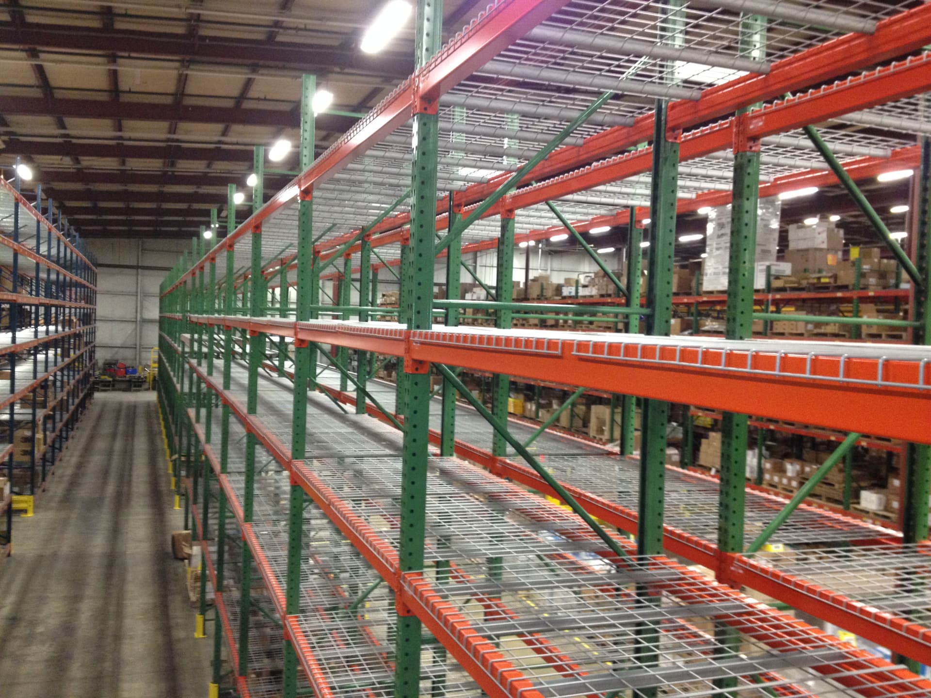 Pallet rack installation