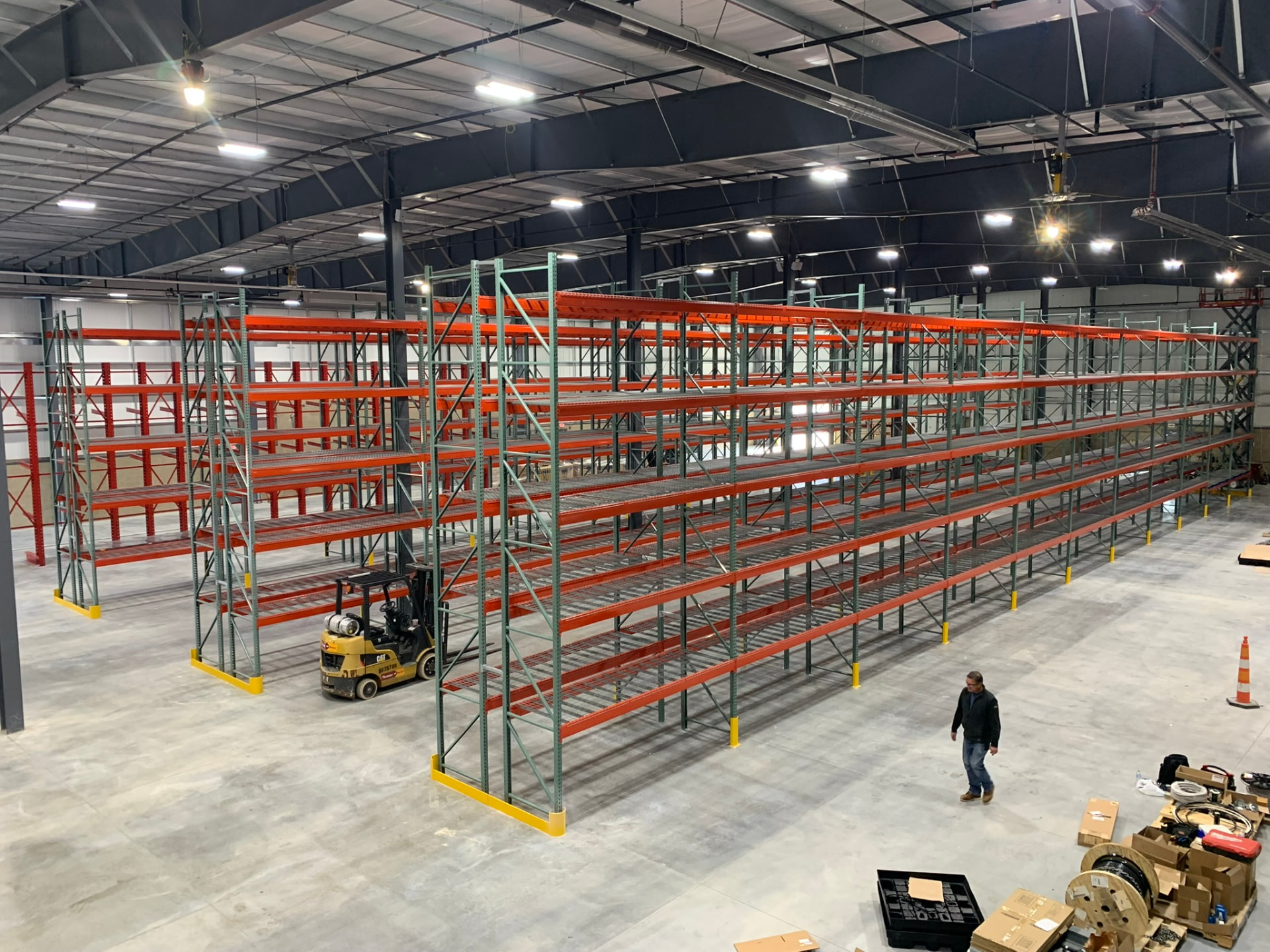 Warehouse racking installation