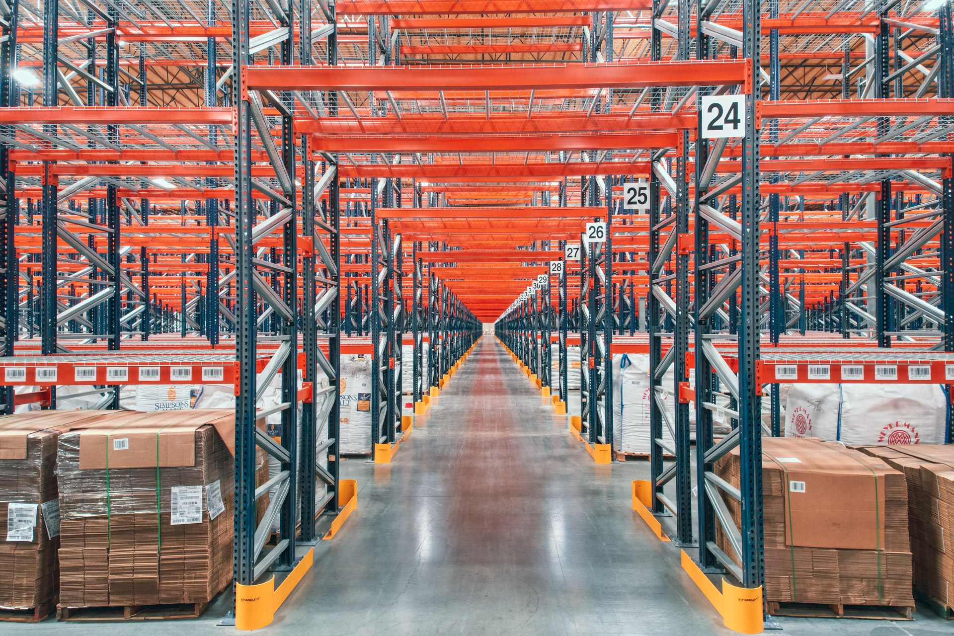 Industrial pallet racking installation in Secaucus warehouse